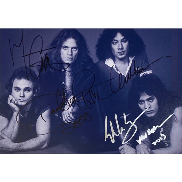 Autograph Signed Van Halen Photo