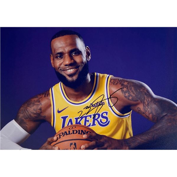 Autograph Signed LeBorn James  Photo