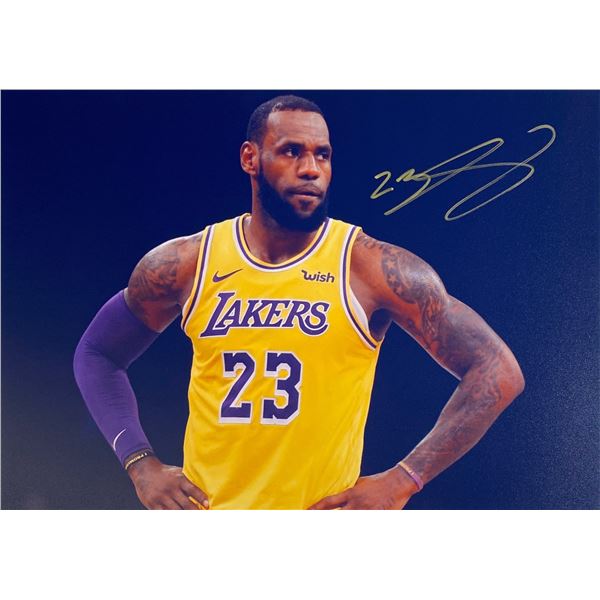 Autograph Signed LeBorn James  Photo