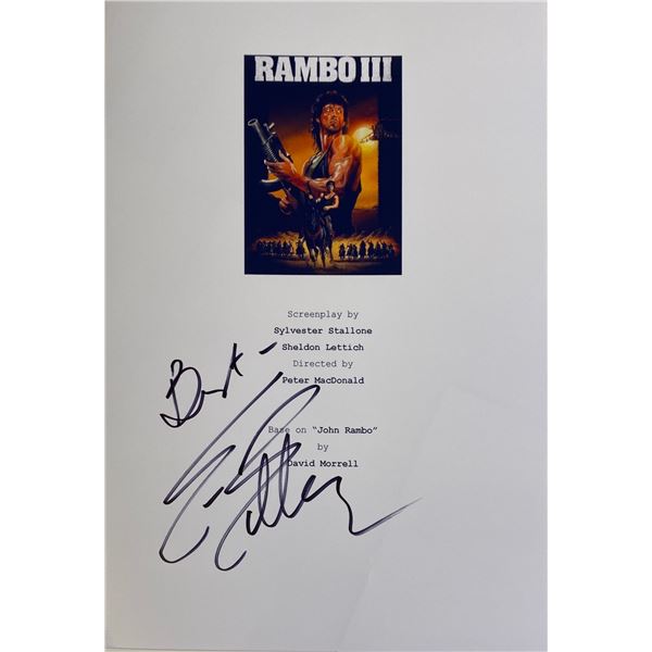 Autograph Rambo 3 Script Cover