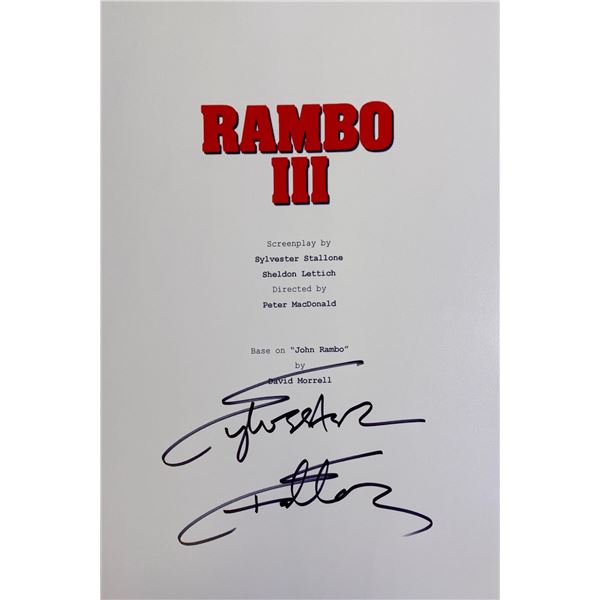 Autograph Rambo III Script Cover
