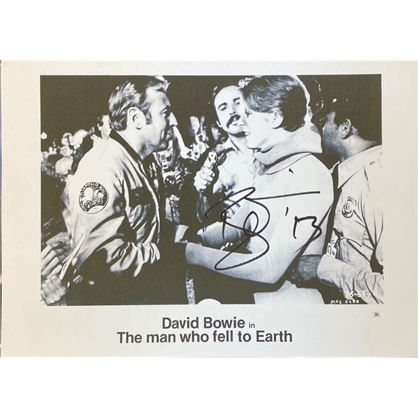 Autograph David Bowie Photo