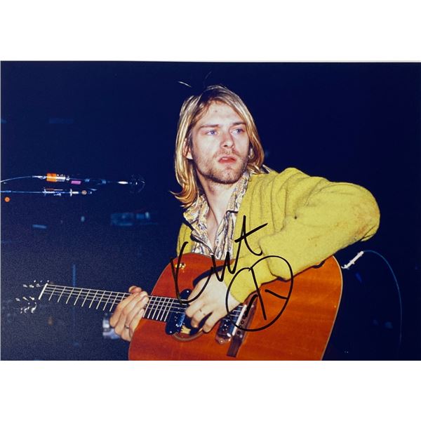 Autograph Kurt Cobain Photo