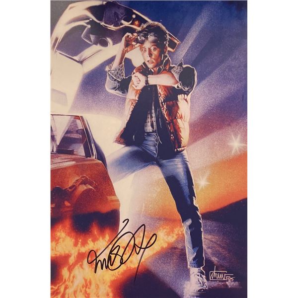 Autograph Signed Back to the Future Photo