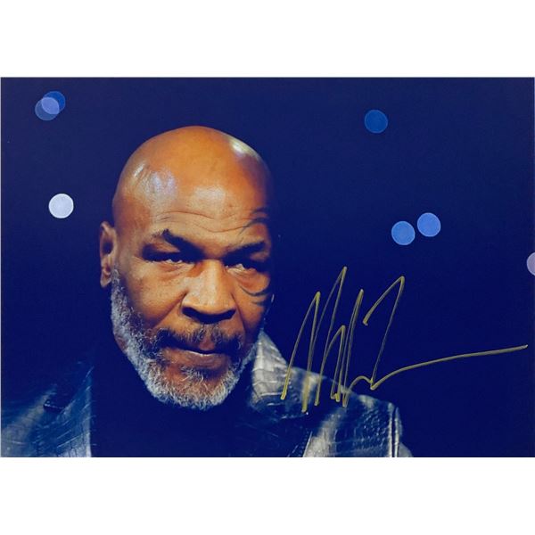 Autograph Signed Boxing Mike Tyson Photo
