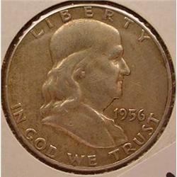 1956-P FRANKLIN HALF DOLLAR CH AU