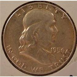 1956-P FRANKLIN HALF DOLLAR XF