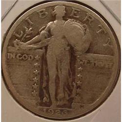 1926-S STANDING LIBERTY QUARTER CH F