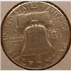 Image 2 : 1951-S FRANKLIN HALF DOLLAR AU+