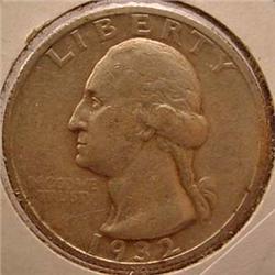 1932-S WASHINGTON QUARTER - KEY DATE! - LOOK at th