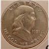 Image 1 : 1951-P FRANKLIN HALF DOLLAR UNC. BU++