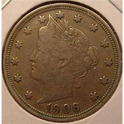 1906 LIBERTY / V NICKEL - CH VF