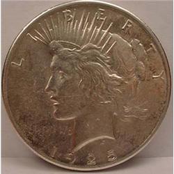 1925-P PEACE SILVER DOLLAR