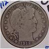 Image 1 : 1912-S BARBER HALF DOLLAR F