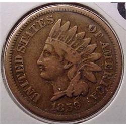 1859 INDIAN HEAD CENT F
