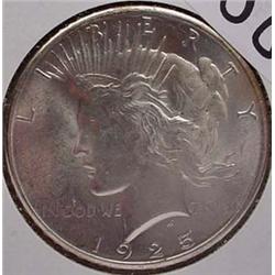 1925-P PEACE SILVER DOLLAR