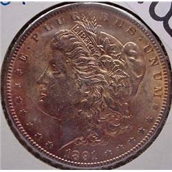 1891-P MORGAN SILVER DOLLAR MS-63