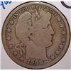 1908-D BARBER HALF DOLLAR