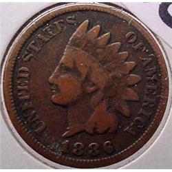 1886 INDIAN HEAD CENT VG