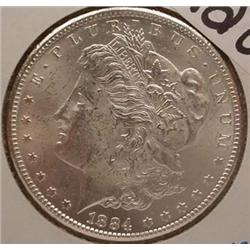 1884-CC CARSON CITY MORGAN SILVER DOLLAR MS-62