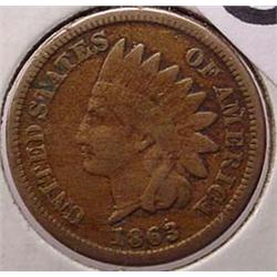 1863 INDIAN HEAD CENT VG