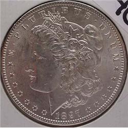 1897-P MORGAN SILVER DOLLAR UNC.