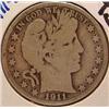 1911-S BARBER HALF DOLLAR