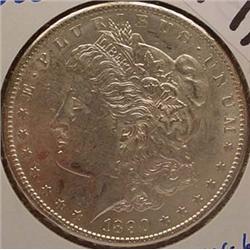 1890-S MORGAN SILVER DOLLAR MS-60