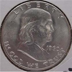 1960-D FRANKLIN HALF DOLLAR CH-BU