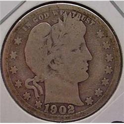 1902-P BARBER QUARTER G+