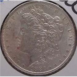1886-P MORGAN SILVER DOLLAR