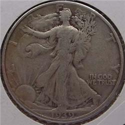 1939-S WALKING LIBERTY HALF DOLLAR CH-F