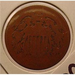 1864 2 CENT COIN AG