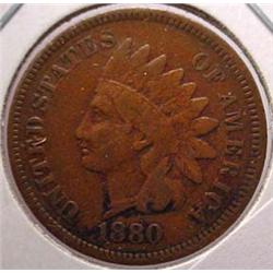 1880 INDIAN HEAD CENT VG