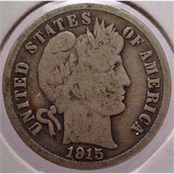 1915-P BARBER DIME