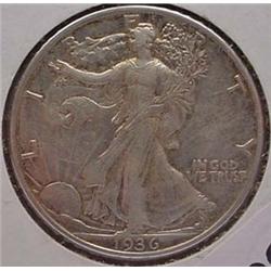 1936-P WALKING LIBERTY HALF DOLLAR AU