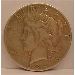 1934-S PEACE SILVER DOLLAR