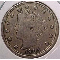 1903 LIBERTY / V NICKEL CH-VF