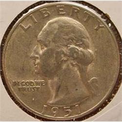 1951-S WASHINGTON QUARTER
