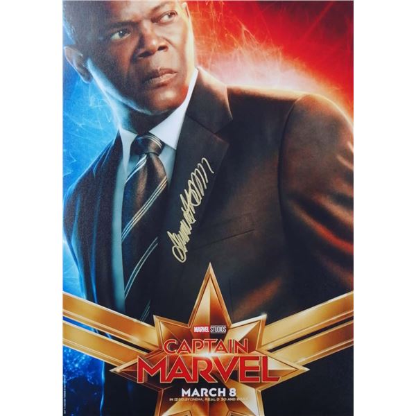 Captain Marvel Samuel L. Jackson Signed Photo