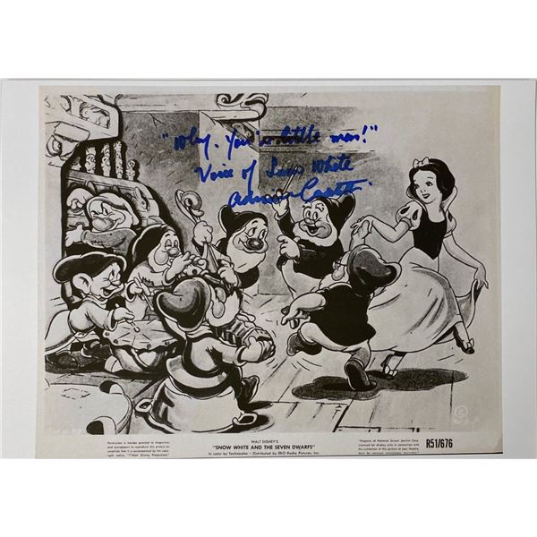 Signed Snow White Media Press Photo