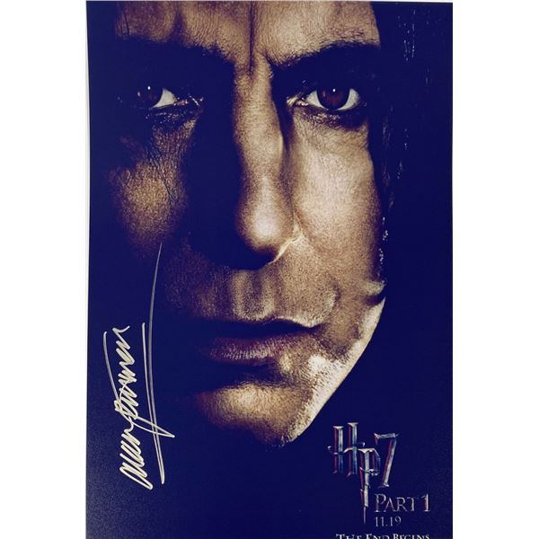 Autograph Signed Harry Potter Professor Snape Photo