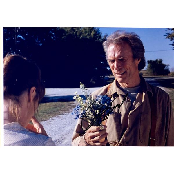 Clint Eastwood Autograph Signed Bridges of Madison Country Photo