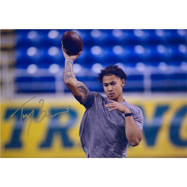 Autograph Signed Trey Lance Photo