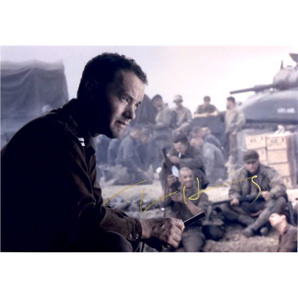 Tom Hanks Autograph Signed Saving Pirate Ryan Photo