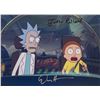 Image 1 : Autograph Signed Rick and Morty Photo