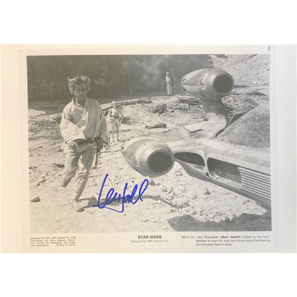 Signed Star Wars Media Press Photo