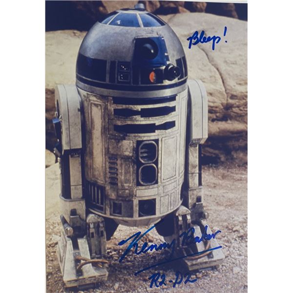 Signed Star Wars Kenny Baker Photo