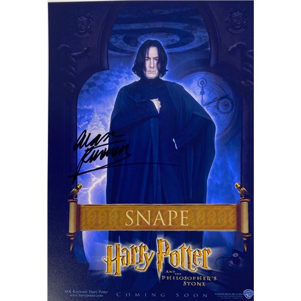 Autograph Signed Harry Potter Alan Rickman Photo