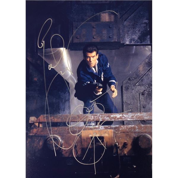 Pierce Brosnan Autograph Signed James Bond 007 Photo